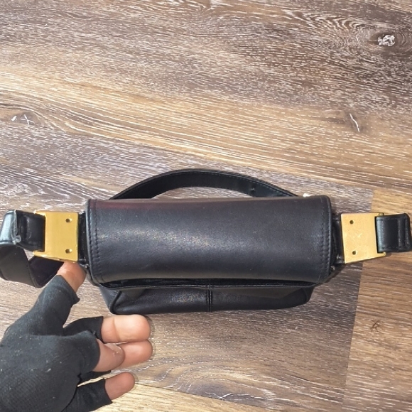 Custom Made - Black and Gold Crossbody Bag with Gems And Pendants - Picture 13 of 14